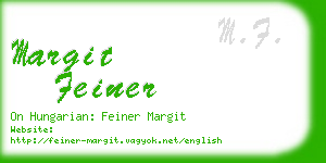 margit feiner business card
